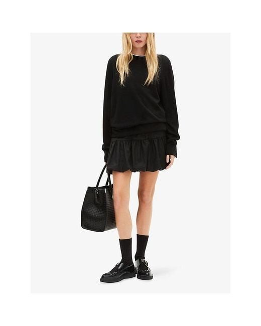 The Kooples Black Ming Large Leather Tote Bag