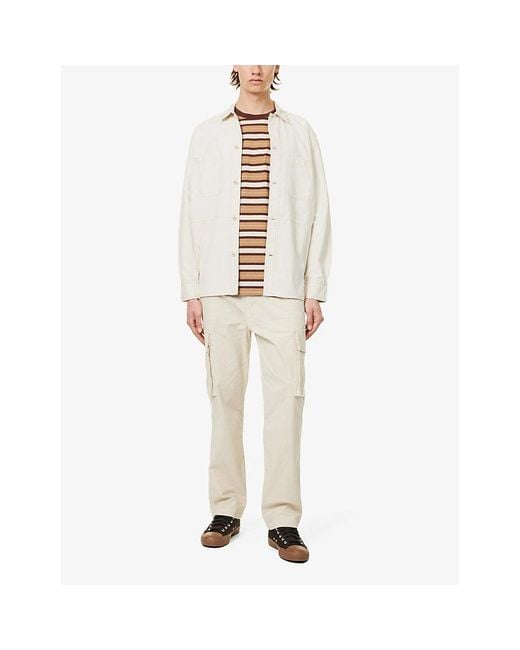 Citizens of Humanity Natural Dillon Patch-pocket Straight-leg Mid-rise Stretch-cotton Trousers for men
