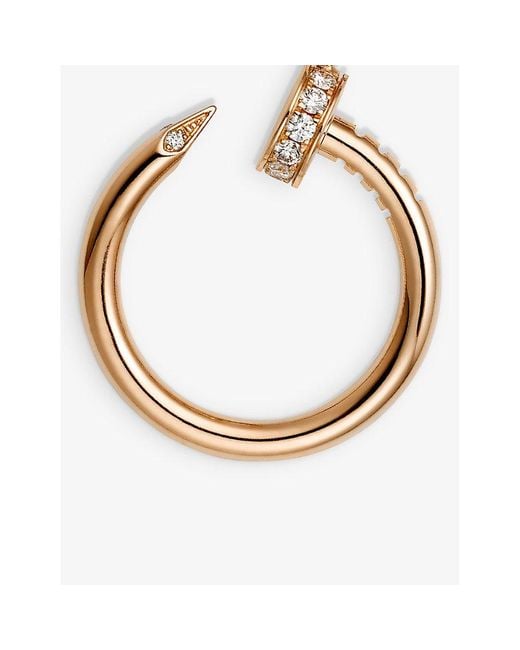 Cartier Metallic Juste Un Clou 18Ct- And 0.12Ct Diamond Pendant Necklace