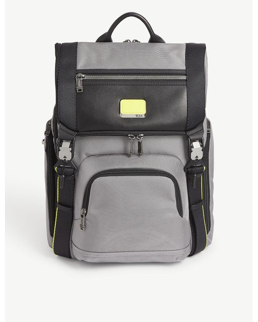 Tumi Gray Alpha Bravo Lark Backpack for men