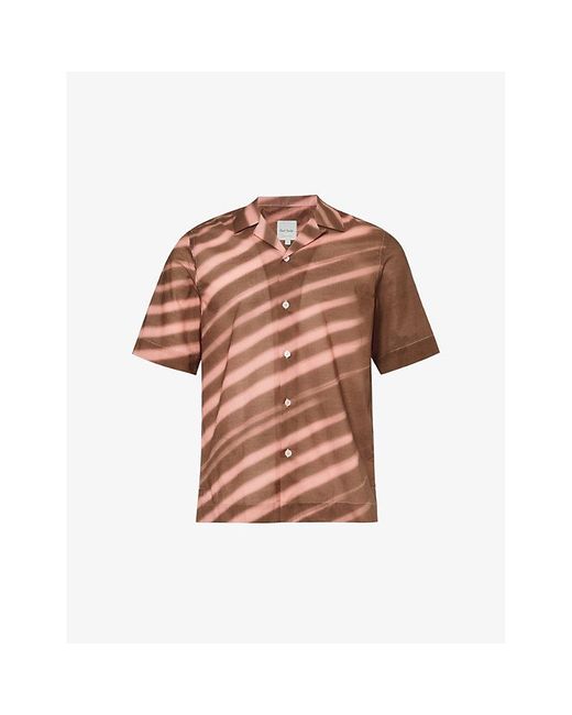 Paul Smith Brown Vacay Striped Cotton Shirt X for men