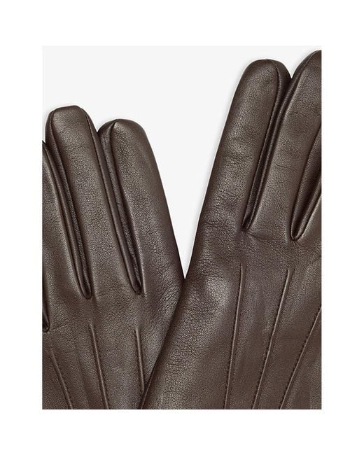 Dents Brown Andover Leather Gloves for men