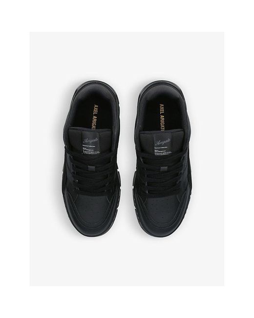 Axel Arigato Black Area Lo Panelled Leather Low-top Trainers for men