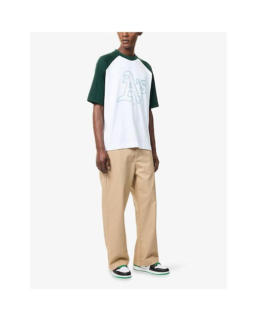 KTZ Blue Athletics Mlb Boxy Cotton T-Shirt for men