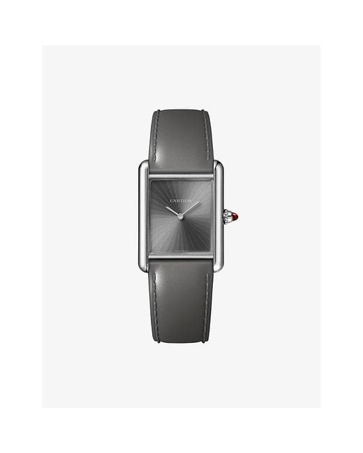 Cartier Gray Tank Louis Medium Watch 33.7 X 25.5Mm