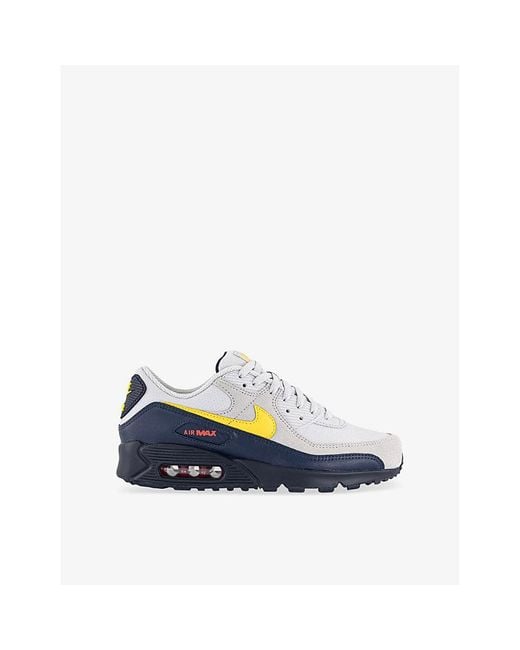 Nike Blue Air Max 90 Woven Low-Top Trainers for men