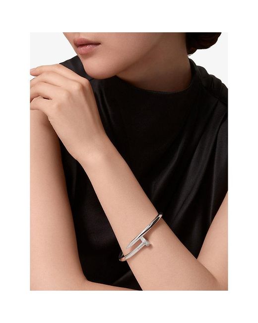 Cartier Metallic Juste Un Clou Large Model 18Ct- And 1.05Ct Diamond Bracelet