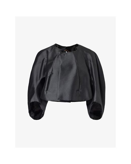 Comme des Garçons Black Relaxed-fit Front-pocket Woven Jacket