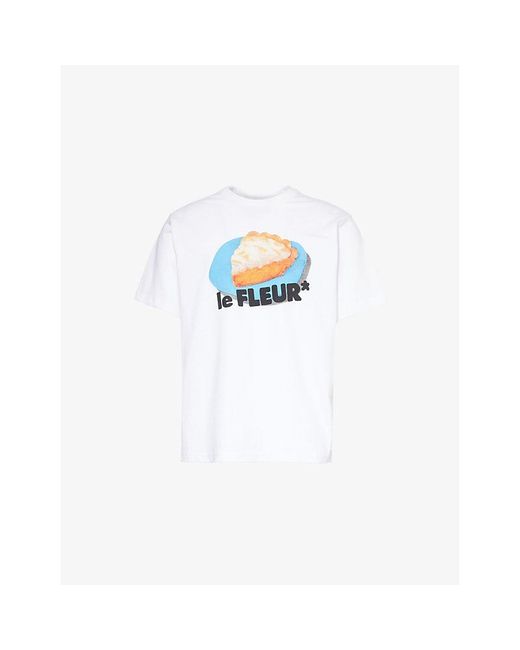 GOLF le FLEUR White Graphic-Print Short-Sleeve Cotton-Jersey T-Shirt for men