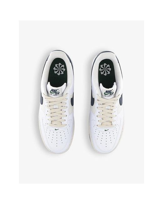Nike White Air Force 1 '07 Logo-embellished Leather And Mesh Low-top Trainers for men