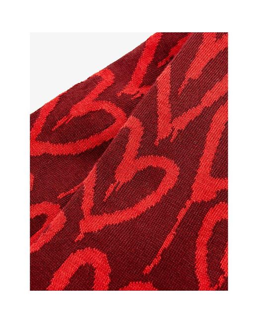 Paul Smith Heart Stretch-cotton Blend Socks in Red for Men | Lyst
