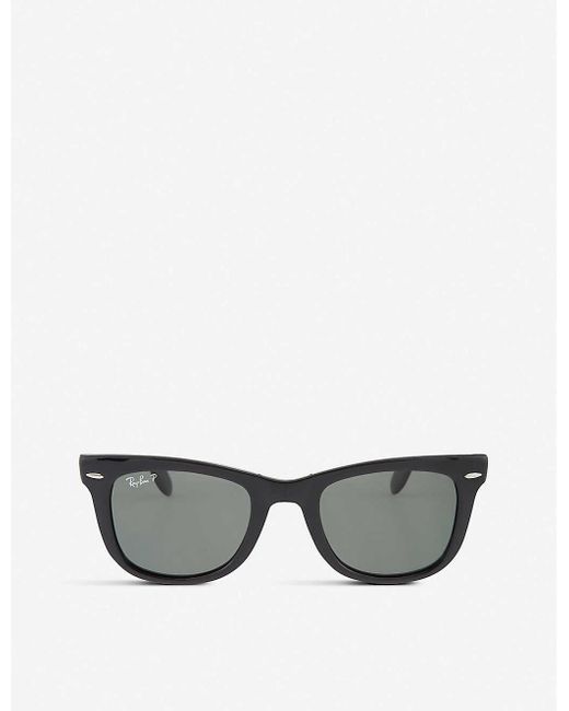 Ray-Ban Mens Black Folding Wayfarer Sunglasses Rb4105 50