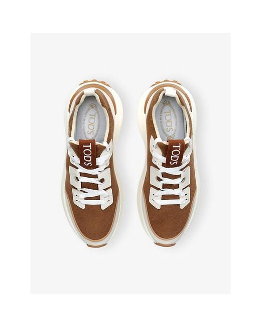 Tod's White Sportiva 81L Stretch-Knit Trainers