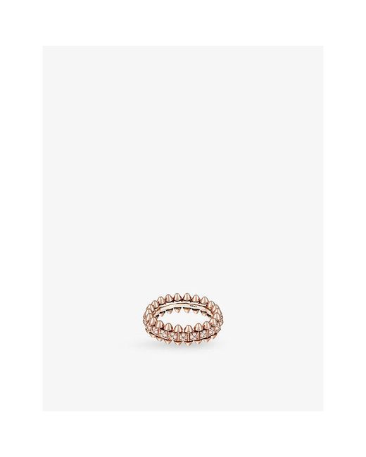 Cartier White Clash De 18Ct Rose- And 0.31Ct Brilliant-Cut Diamond Ring