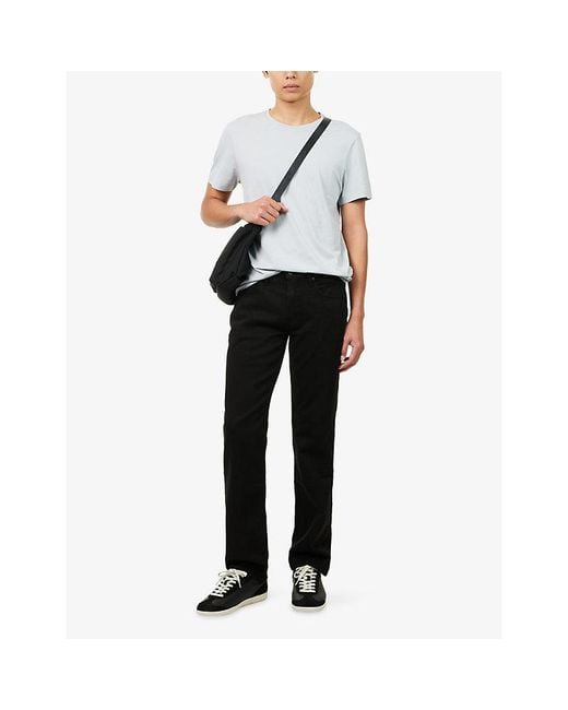 PAIGE White Sorden Crewneck Cotton T-Shirt for men