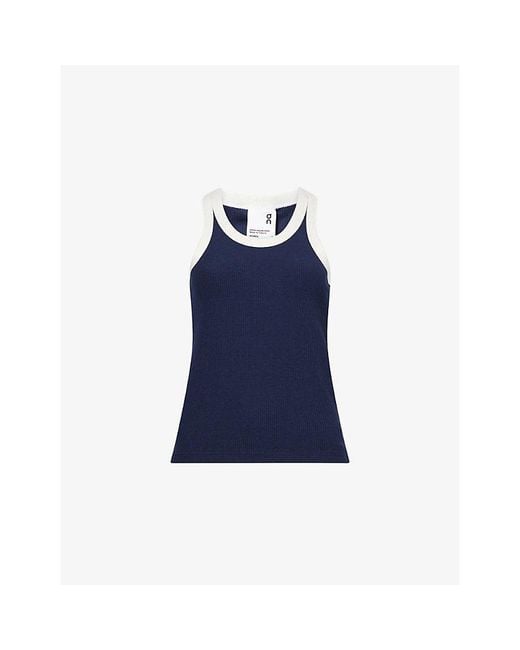 On Shoes Blue Zendaya X All-Day Ribbed Limited Editi Jersey Tank Top