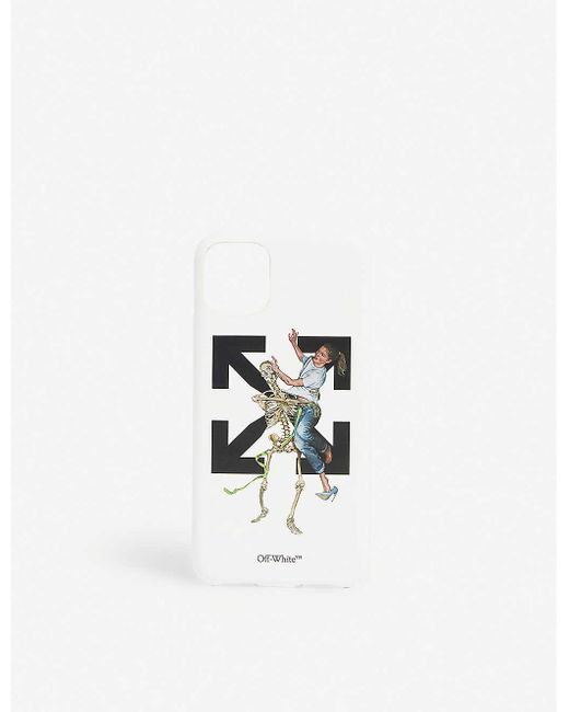 Off-White c/o Virgil Abloh White Arrow And Skeleton-print Iphone 11 Pro Max Phone Case for men