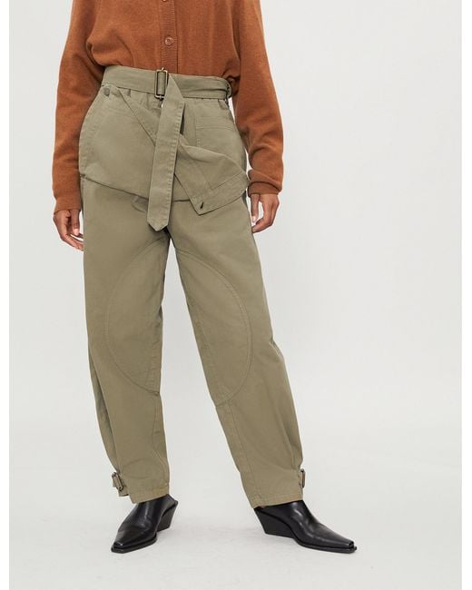 J.W. Anderson Natural Pocket-panel Straight-leg Cotton-drill Cargo Trousers