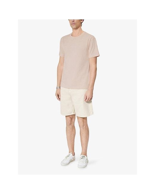 The Kooples Natural Branded Short-Sleeved Cotton-Jersey T-Shirt for men