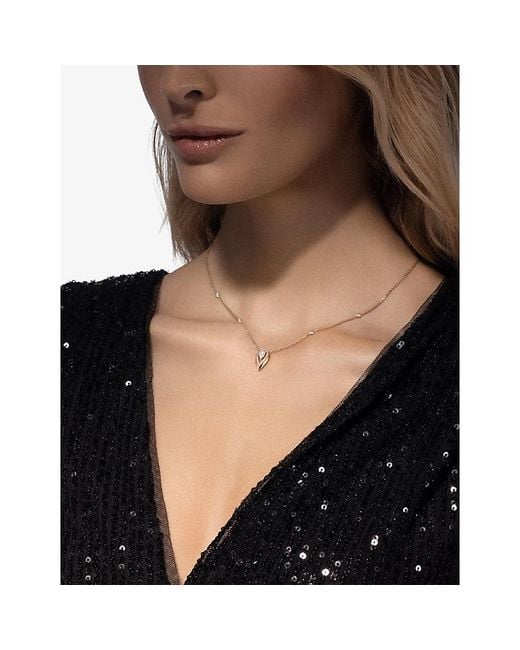 Messika Metallic Fiery And 0.25Ct Diamond Pendant Necklace