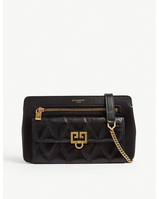 Givenchy Black Pocket Leather Crossbody Bag