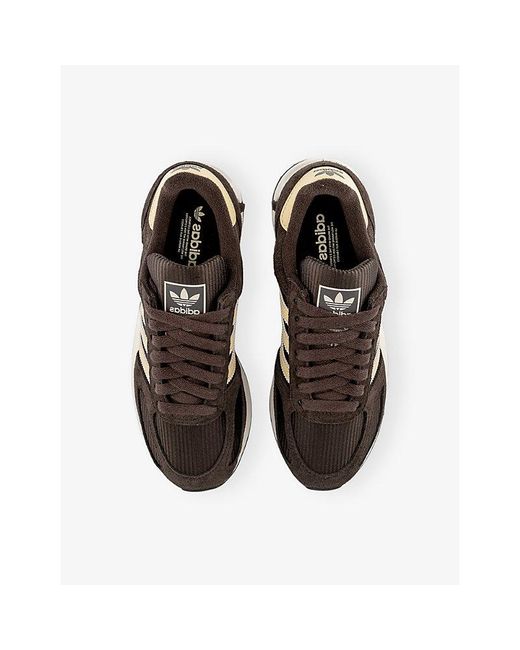 Adidas Black La Trainer Og Woven And Suede Trainers