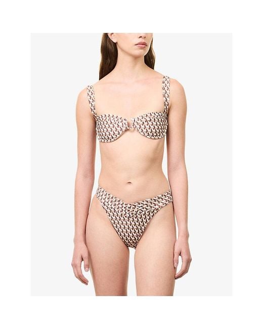 Cheap Monday Pink Cala Roja Underwired Bikini Top