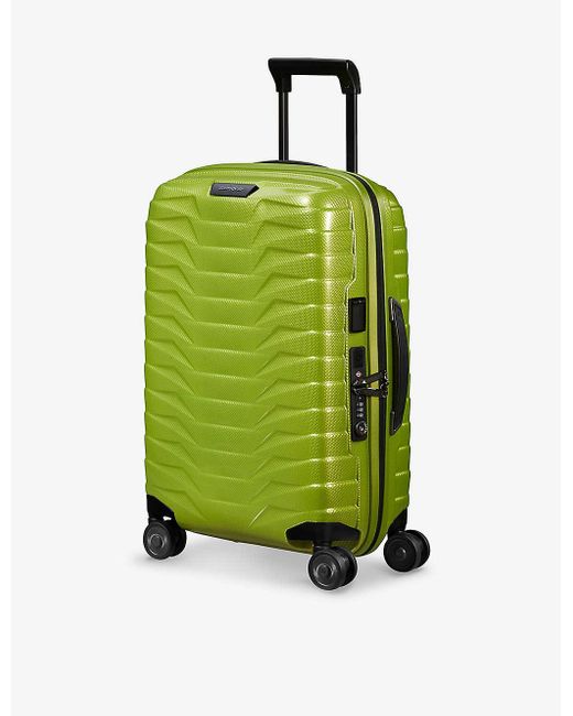 Samsonite Green Proxis Spinner Hard Case Four-wheel Expandable Cabin Suitcase 55cm