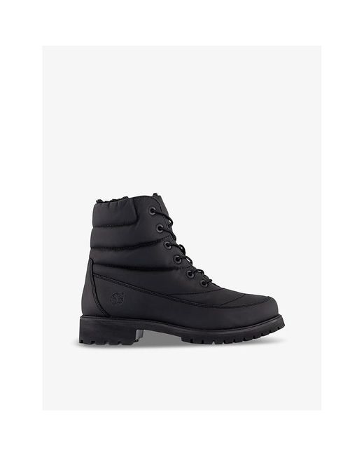 Timberland Lyonsdale Chunky-sole Woven Boots in Black | Lyst
