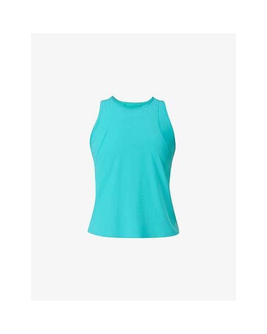 Sweaty Betty Blue Zero Gravity Race Fit Stretch-Woven Vest Top