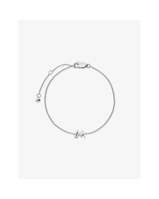 Monica Vinader Metallic Initial M Sterling- Bracelet