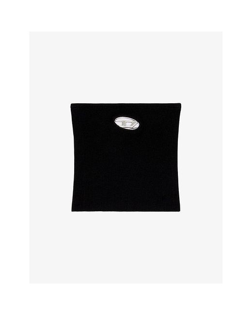 DIESEL Black M-calrksvillex Logo-plaque Strapless Knitted Top