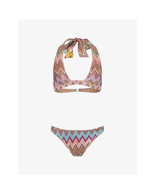 Missoni Multicolor Zigzag Underwired Bikini Set