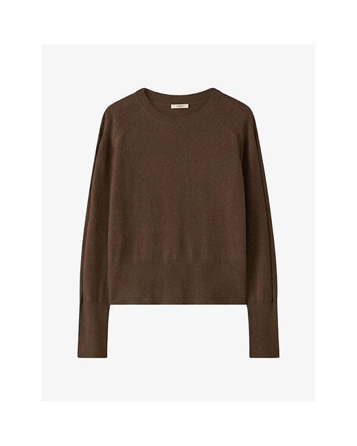 Joseph Brown Melby Round-Neck Cashmere Top
