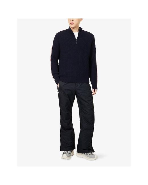Fusalp Blue Doriana Ribbed Wool Jumper for men