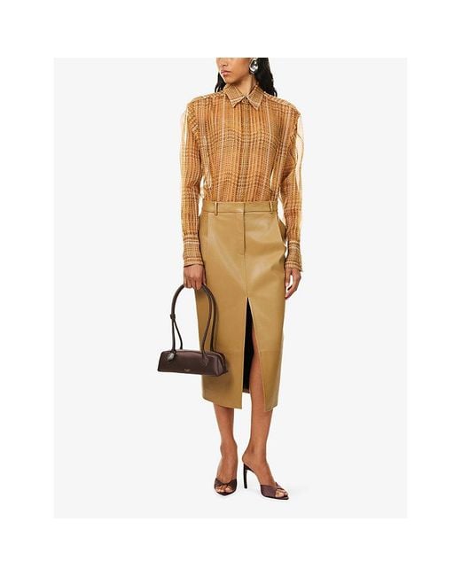 Mugler Natural Printed Silk Shirt