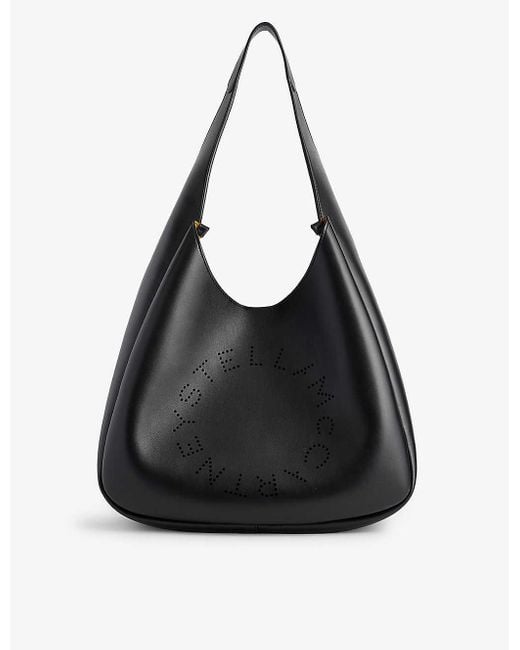 Stella McCartney Black Circle Faux-leather Shoulder Bag