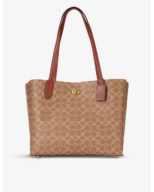 coach logo tote