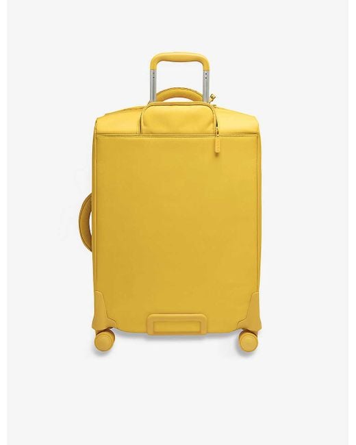 Lipault Plume Medium trip Woven Suitcase 63cm in Yellow Lyst UK