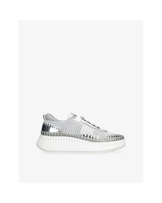 Chloé White Nama Mesh Trainers