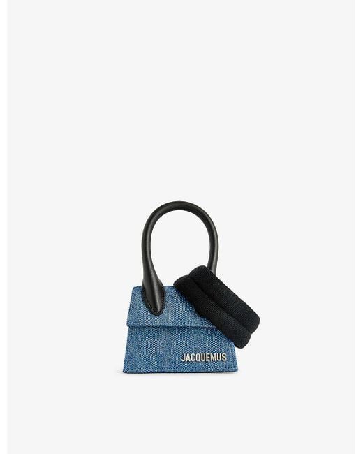 Jacquemus Blue Le Chiquito Homme Leather Cross-body Bag for men