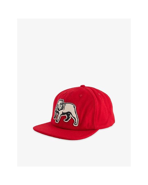 ICECREAM Red Bulldog Wool-Blend Bulldog Cap for men