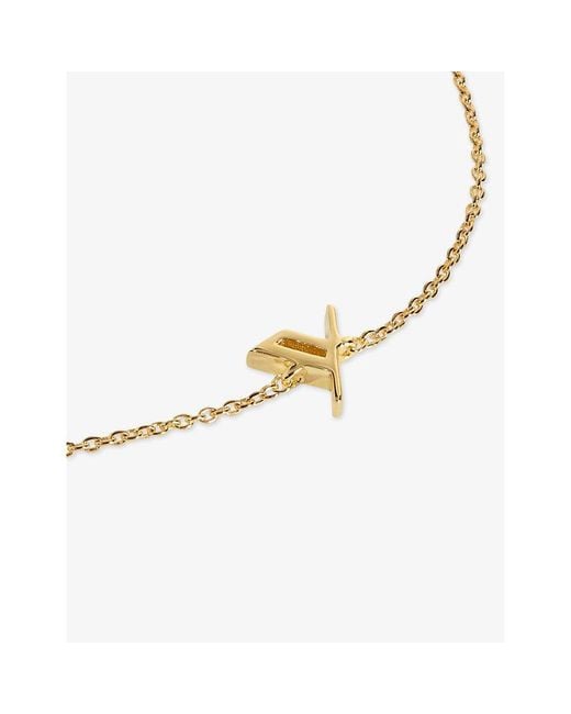 Monica Vinader Metallic Initial Y 18Ct Vermeil Bracelet
