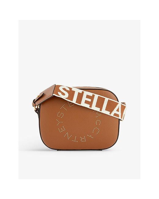 Stella McCartney Brand-embellished Faux-leather Cross-body Bag in