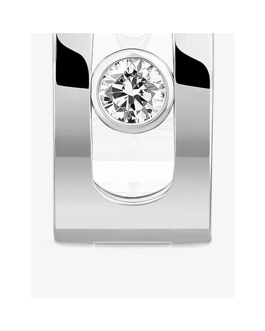 Messika White Move Noa 18Ct And 0.30Ct Diamond Hoop Earrings