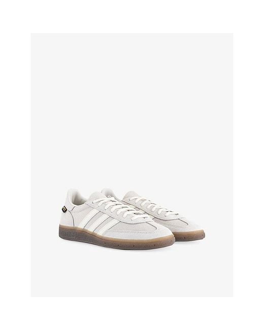 Adidas White Handball Spezial Suede And Mesh Trainers for men