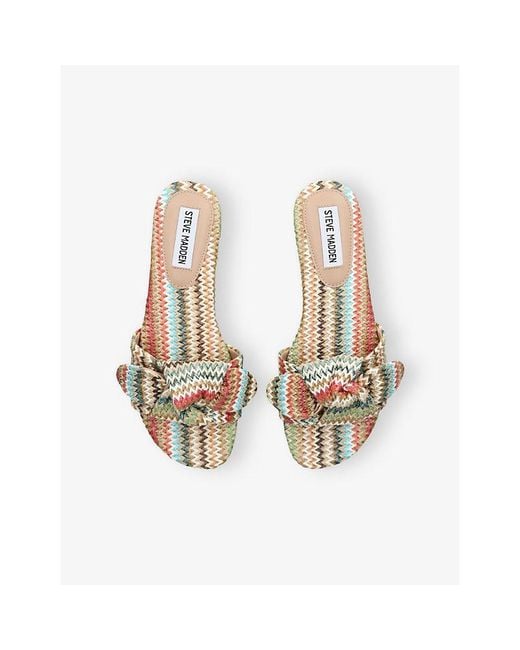 Steve Madden Natural Misha Woven Sandals
