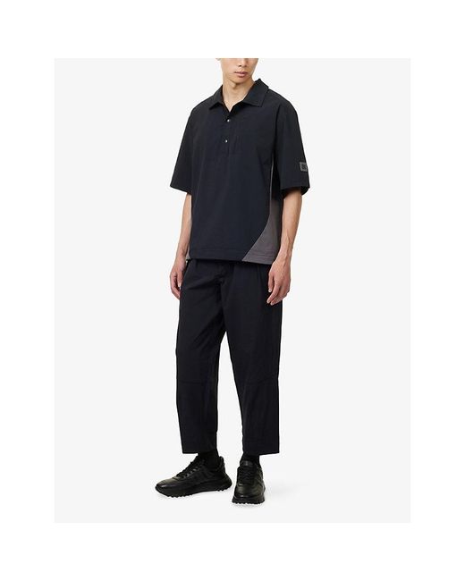 Manors Blue Greenskeepers Tapered-Leg Stretch-Woven Trousers for men