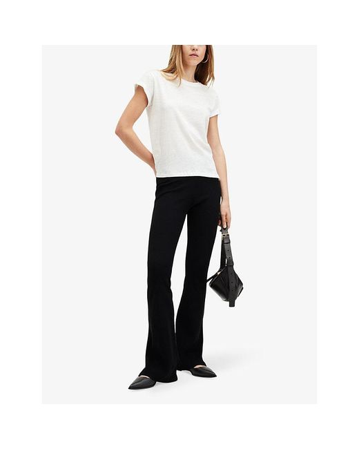 AllSaints White Anna Round-Neck Cotton T-Shirt