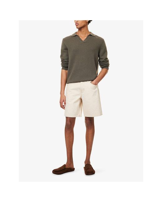 PAIGE Natural Darnell Denim Shorts for men